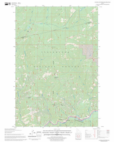 US Forest Service - Topo Cayuse Junction, ID FSTopo Legacy digital map