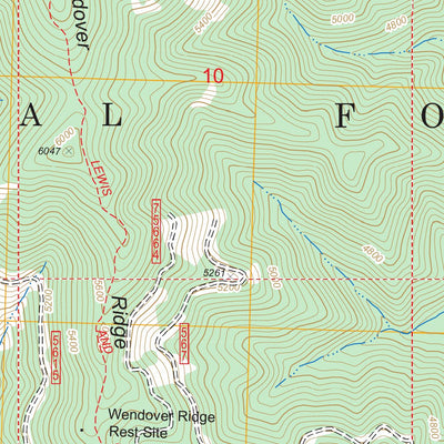 US Forest Service - Topo Cayuse Junction, ID FSTopo Legacy digital map