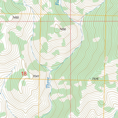 US Forest Service - Topo Cayuse Point, ID FSTopo Legacy digital map