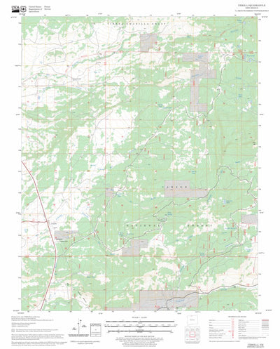 US Forest Service - Topo Cebolla, NM FSTopo Legacy digital map