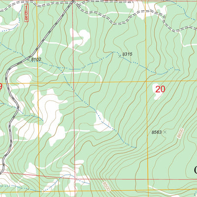 US Forest Service - Topo Cebolla, NM FSTopo Legacy digital map