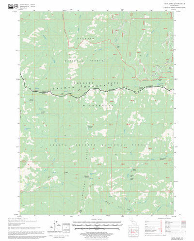 US Forest Service - Topo Cecil Lake, CA FSTopo Legacy digital map