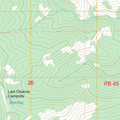 US Forest Service - Topo Cecil Lake, CA FSTopo Legacy digital map