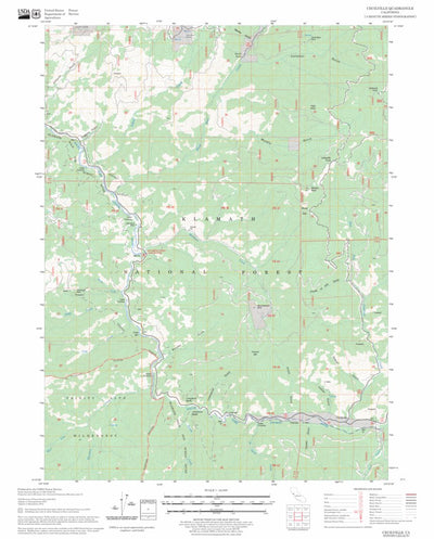 US Forest Service - Topo Cecilville, CA FSTopo Legacy digital map