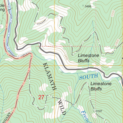 US Forest Service - Topo Cecilville, CA FSTopo Legacy digital map