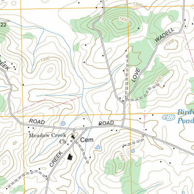 US Forest Service - Topo Cedar Creek, TN FSTopo Legacy digital map