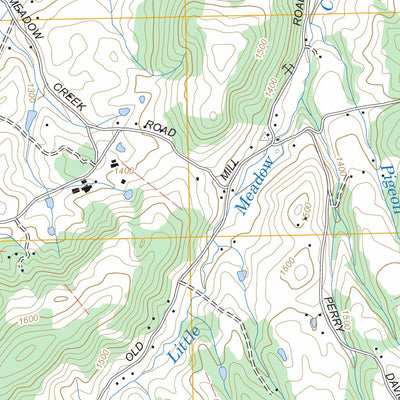 US Forest Service - Topo Cedar Creek, TN FSTopo Legacy digital map