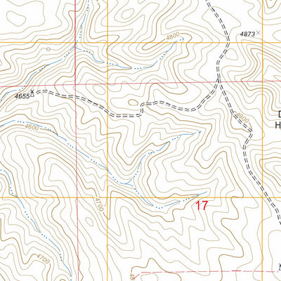 US Forest Service - Topo Cedar Draw, WY FSTopo Legacy digital map