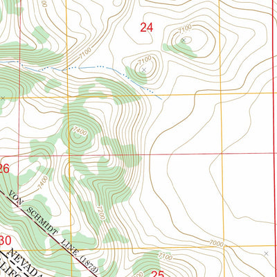 US Forest Service - Topo Cedar Hill, CA - NV FSTopo Legacy digital map