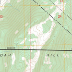 US Forest Service - Topo Cedar Hill, CA - NV FSTopo Legacy digital map