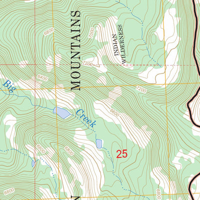 US Forest Service - Topo Cedar Lake, MT FSTopo Legacy digital map