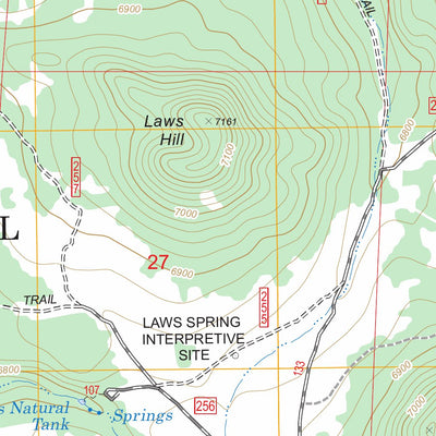 US Forest Service - Topo Cedar Mountain, OR FSTopo Legacy digital map