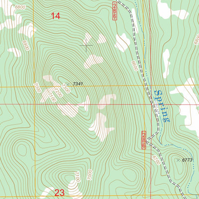 US Forest Service - Topo Cedar Mountain, OR FSTopo Legacy digital map