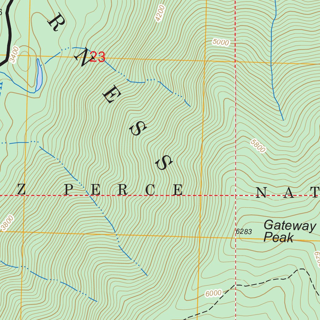 Cedar Ridge, ID FSTopo Legacy Map by US Forest Service - Topo | Avenza Maps