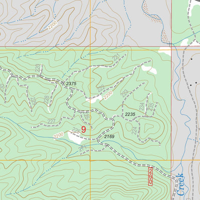 US Forest Service - Topo Cedar Springs Mountain, OR FSTopo Legacy digital map