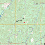 US Forest Service - Topo Cedar Springs Mountain, OR FSTopo Legacy digital map