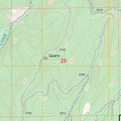 US Forest Service - Topo Cedar Springs Mountain, OR FSTopo Legacy digital map