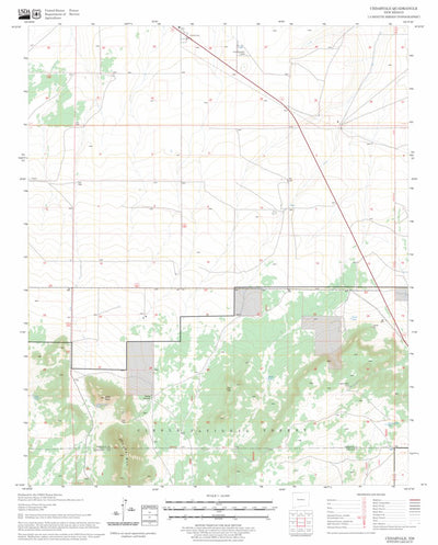 US Forest Service - Topo Cedarvale, NM FSTopo Legacy digital map