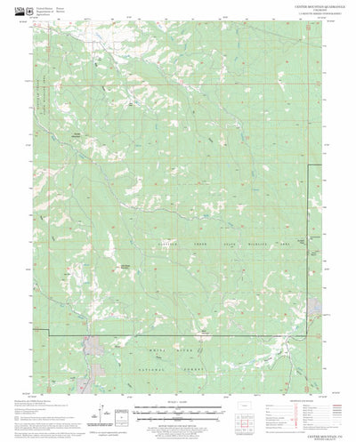 US Forest Service - Topo Center Mountain, CO FSTopo Legacy digital map