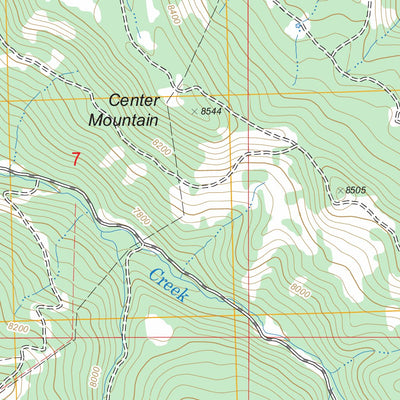 US Forest Service - Topo Center Mountain, CO FSTopo Legacy digital map
