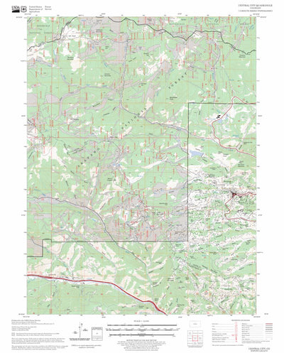 US Forest Service - Topo Central City, CO FSTopo Legacy digital map