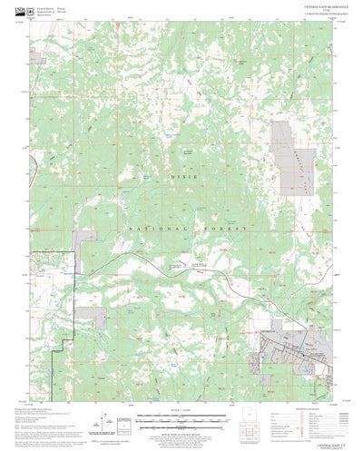 US Forest Service - Topo Central East, UT FSTopo Legacy digital map