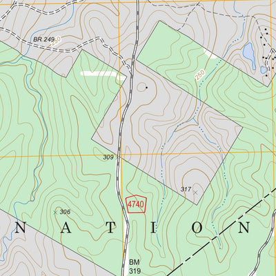 US Forest Service - Topo Centralia, TX FSTopo Legacy digital map