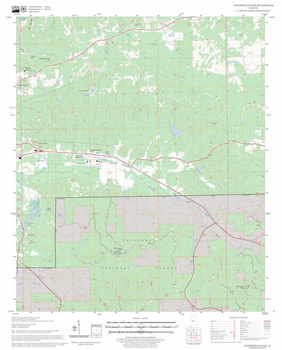 US Forest Service - Topo Centreville East, AL FSTopo Legacy digital map