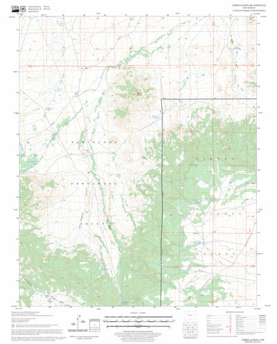 US Forest Service - Topo Cerro Alesna, NM FSTopo Legacy digital map
