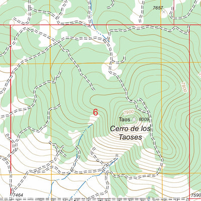 US Forest Service - Topo Cerro De Los Taoses, NM FSTopo Legacy digital map