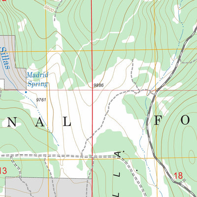 US Forest Service - Topo Cerro del Grant, NM FSTopo Legacy digital map