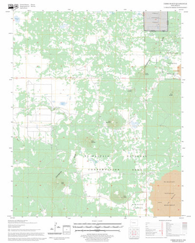 US Forest Service - Topo Cerro Hueco, NM FSTopo Legacy digital map