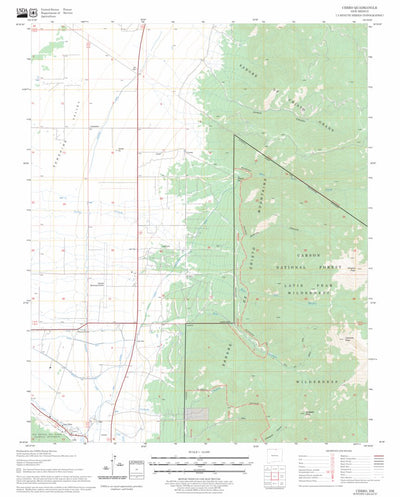 US Forest Service - Topo Cerro, NM FSTopo Legacy digital map