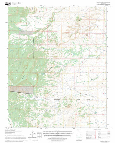 US Forest Service - Topo Cerro Tinaja, NM FSTopo Legacy digital map