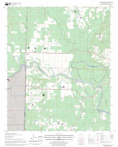 US Forest Service - Topo Cerrogordo, AR - OK FSTopo Legacy digital map