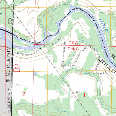US Forest Service - Topo Cerrogordo, AR - OK FSTopo Legacy digital map