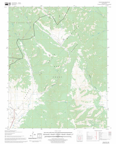 US Forest Service - Topo Chacon, NM FSTopo Legacy digital map