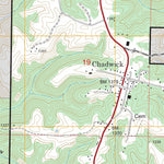 US Forest Service - Topo Chadwick, MO FSTopo Legacy digital map