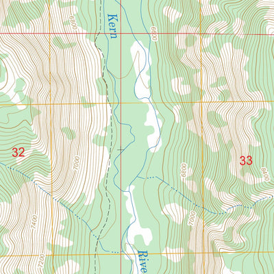 US Forest Service - Topo Chagoopa Falls, CA FSTopo Legacy digital map