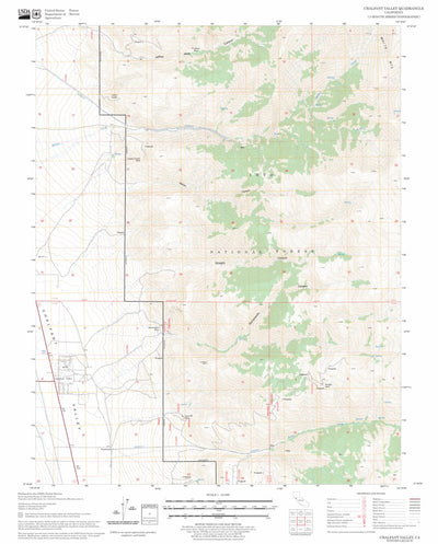 US Forest Service - Topo Chalfant Valley, CA FSTopo Legacy digital map