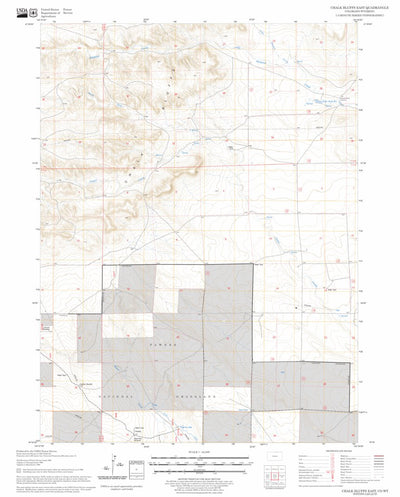 US Forest Service - Topo Chalk Bluffs East, CO - WY FSTopo Legacy digital map