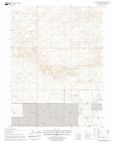 US Forest Service - Topo Chalk Bluffs West, CO - WY FSTopo Legacy digital map