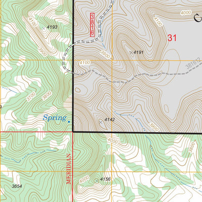 US Forest Service - Topo Chalk Buttes, MT FSTopo Legacy digital map