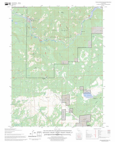 US Forest Service - Topo Chalk Mountain, CA FSTopo Legacy digital map