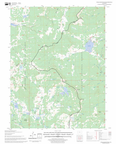 US Forest Service - Topo Chalk Mountain, CO FSTopo Legacy digital map