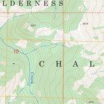 US Forest Service - Topo Challis Creek Lakes, ID FSTopo Legacy digital map