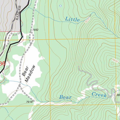 US Forest Service - Topo Chama Peak, CO FSTopo Legacy digital map