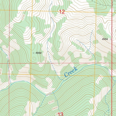 US Forest Service - Topo Chamberlain Mountain, ID FSTopo Legacy digital map