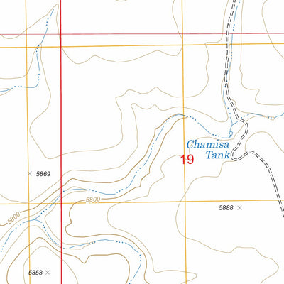 US Forest Service - Topo Chamisa Tank, AZ FSTopo Legacy digital map