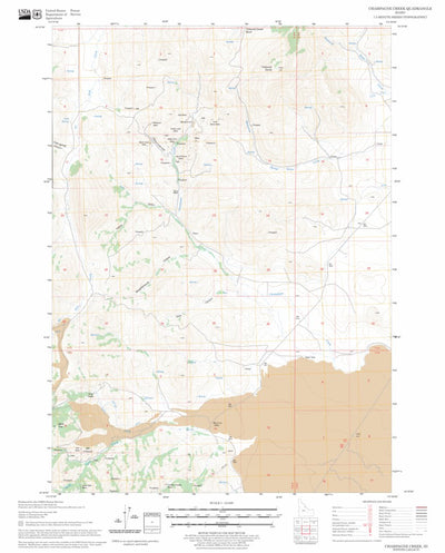 US Forest Service - Topo Champagne Creek, ID FSTopo Legacy digital map